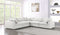 Serene 5 Piece Linen Deluxe Modular Overstuffed Sectional
