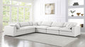 Serene 6 Piece Linen Deluxe Modular Overstuffed Reversible Sectional