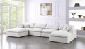 Serene 6 Piece Linen Deluxe Modular Overstuffed Sectional