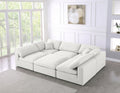 Serene 6 Piece Linen Deluxe Modular Overstuffed Sectional