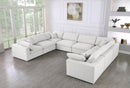 Serene 8 Piece Linen Deluxe Modular Overstuffed Sectional