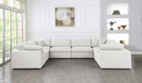 Serene 8 Piece Linen Deluxe Modular Overstuffed Sectional