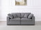 Serene 2 Piece Linen Fabric Modular Sofa