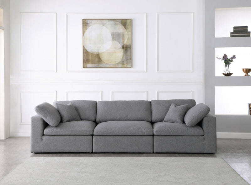 Cloud Serene 3 Piece Linen Fabric Modular Sofa