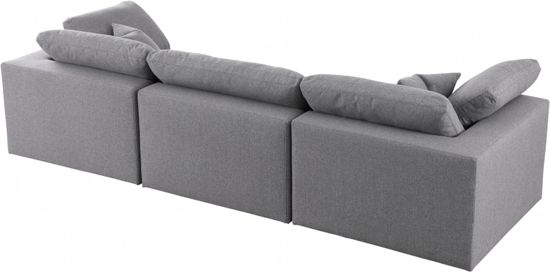 Cloud Serene 3 Piece Linen Fabric Modular Sofa