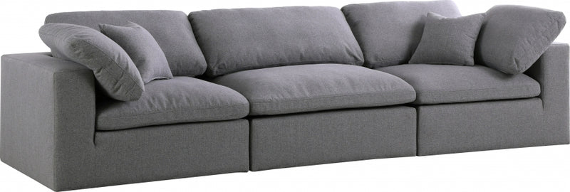Cloud Serene 3 Piece Linen Fabric Modular Sofa