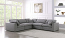 Serene 5 Piece Linen Deluxe Modular Overstuffed Sectional