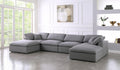 Serene 6 Piece Linen Deluxe Modular Overstuffed Sectional