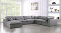 Serene 7 Piece Linen Deluxe Modular Overstuffed Reversible Sectional