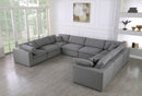 Serene 8 Piece Linen Deluxe Modular Overstuffed Sectional