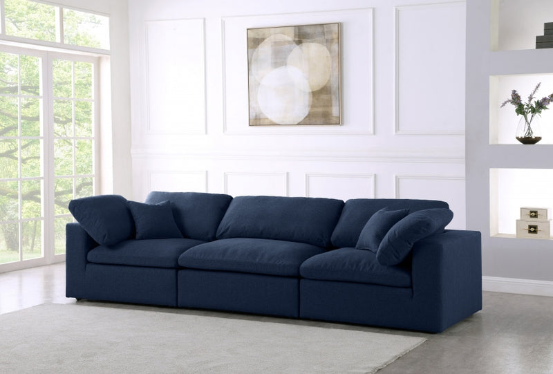 Cloud Serene 3 Piece Linen Fabric Modular Sofa