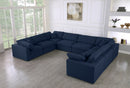 Serene 8 Piece Linen Deluxe Modular Overstuffed Sectional