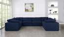 Serene 8 Piece Linen Deluxe Modular Overstuffed Sectional