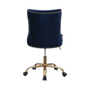 Paris Office Chair With Nailhead Blue And Brass