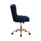 Paris Office Chair With Nailhead Blue And Brass