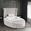 Luxus Round Velvet Bed