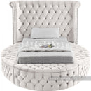 Luxus Round Velvet Bed