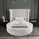 Luxus Round Velvet Bed
