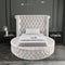 Luxus Round Velvet Bed