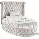 Luxus Round Velvet Bed