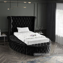 Luxus Round Velvet Bed