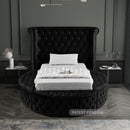Luxus Round Velvet Bed
