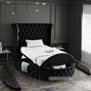 Luxus Round Velvet Bed