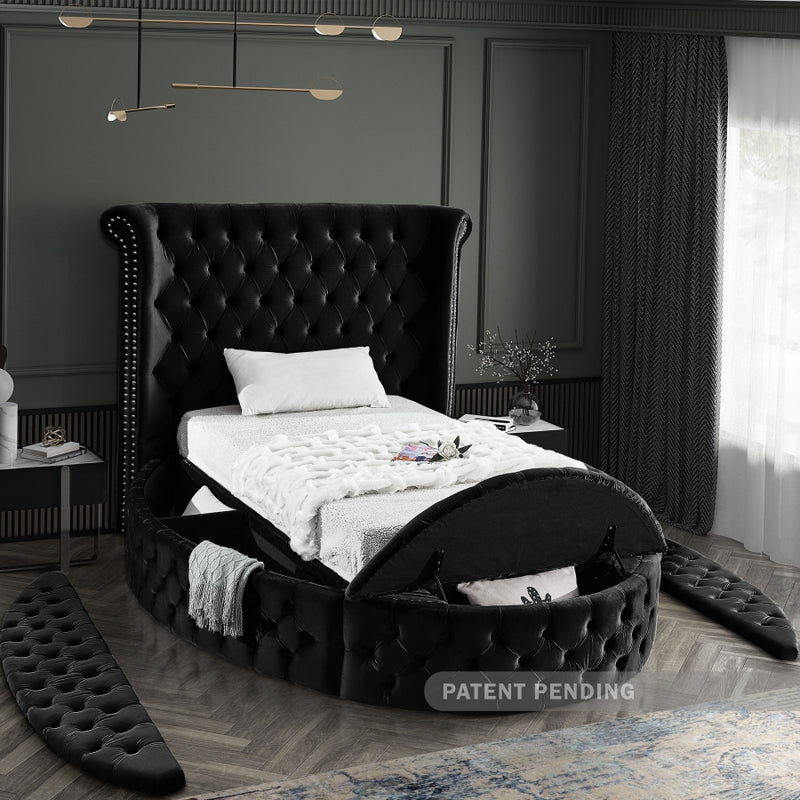 Luxus Round Velvet Bed
