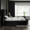 Luxus Round Velvet Bed