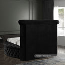 Luxus Round Velvet Bed
