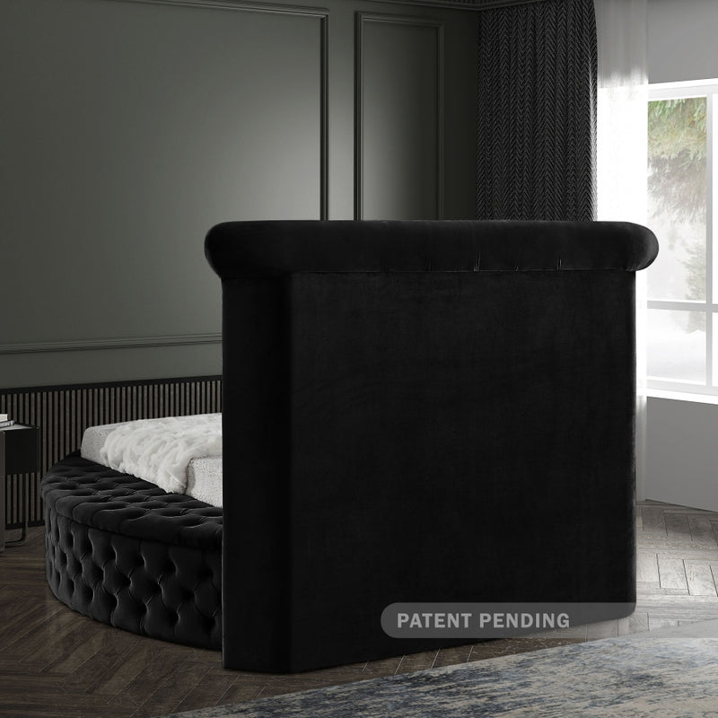 Luxus Round Velvet Bed