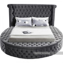 Luxus Round Velvet Bed