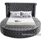 Luxus Round Velvet Bed