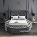 Luxus Round Velvet Bed