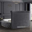 Luxus Round Velvet Bed