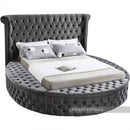 Luxus Round Velvet Bed