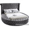 Luxus Round Velvet Bed