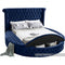 Luxus Round Velvet Bed
