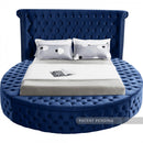 Luxus Round Velvet Bed