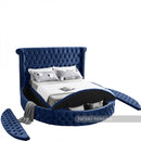 Luxus Round Velvet Bed