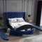 Luxus Round Velvet Bed