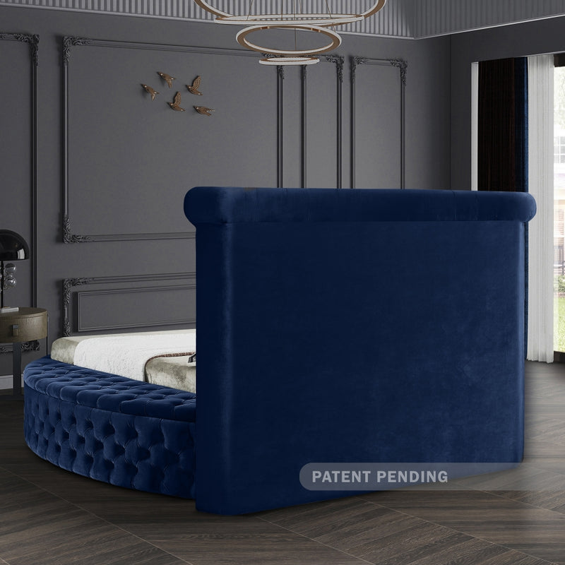Luxus Round Velvet Bed