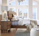 Ocean Two Drawer Solid Wood Nightstand in Natural Sengon