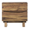 Ocean Two Drawer Solid Wood Nightstand in Natural Sengon