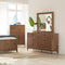 Adler Six Drawer Dresser in Natural Walnut