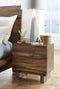 Ocean Two Drawer Solid Wood Nightstand in Natural Sengon