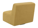 Cobie Upholstered Swivel Armless Chair Natural