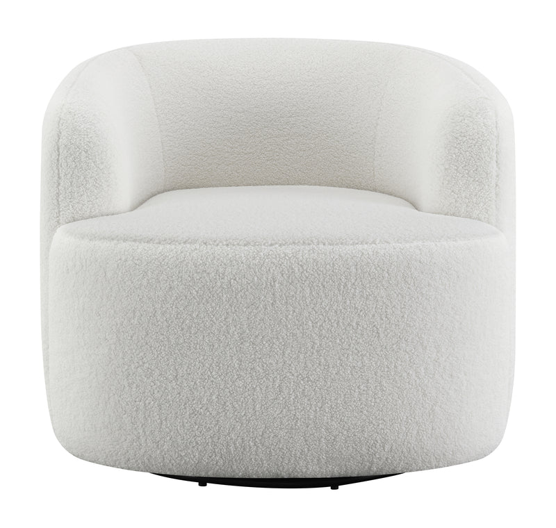 Hudson Upholstered Swivel Chair Natural