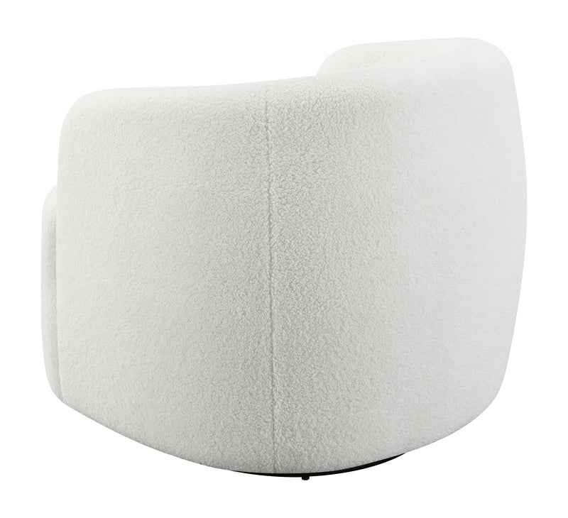 Hudson Upholstered Swivel Chair Natural