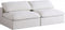 Serene 2 Piece Linen Deluxe Modular Overstuffed Armless Sofa